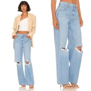 Mother Snacks The Fun Dip Puddle Jean Lots Of Nibbles Light Wash Size 29